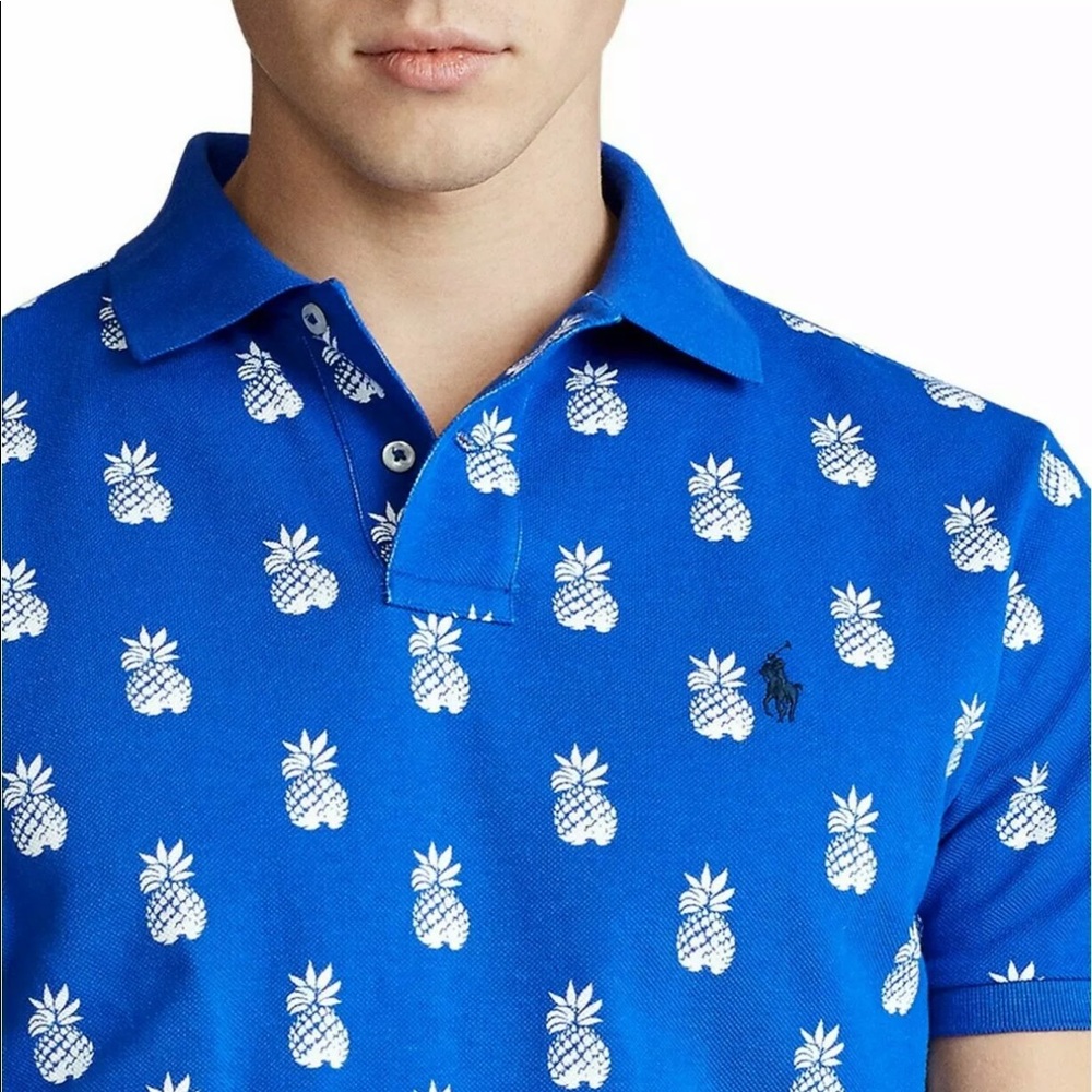 Polo Ralph Lauren custom slim fit pineapple shirt